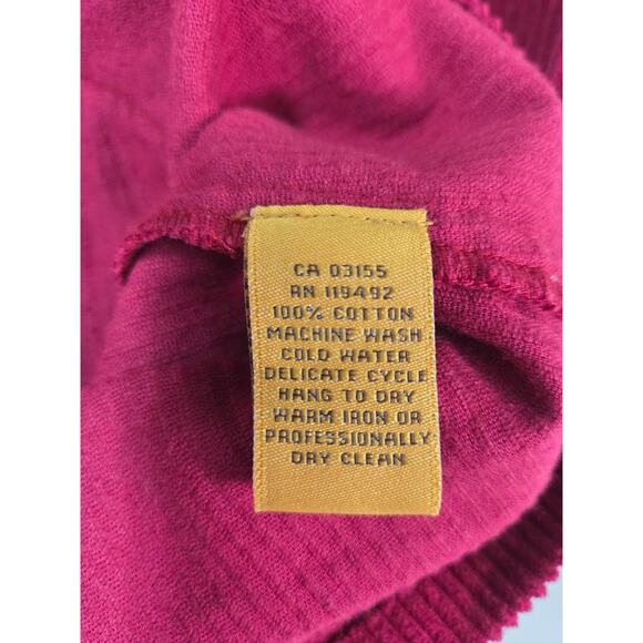 VTG 1990s–2000s April Cornell Corduroy Mini Dress Embroidered Pockets M/L - Picture 5 of 9